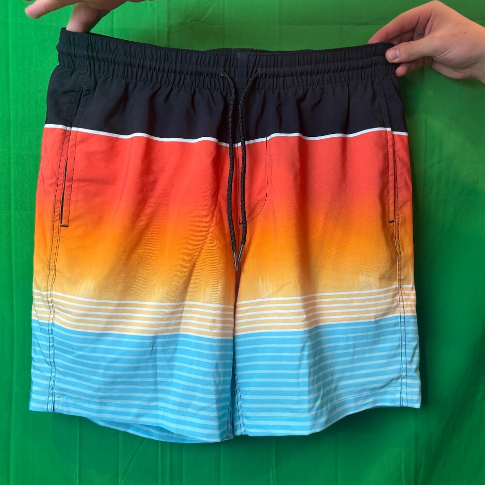 Surfcuz Sunset Print Board Shorts — Size M